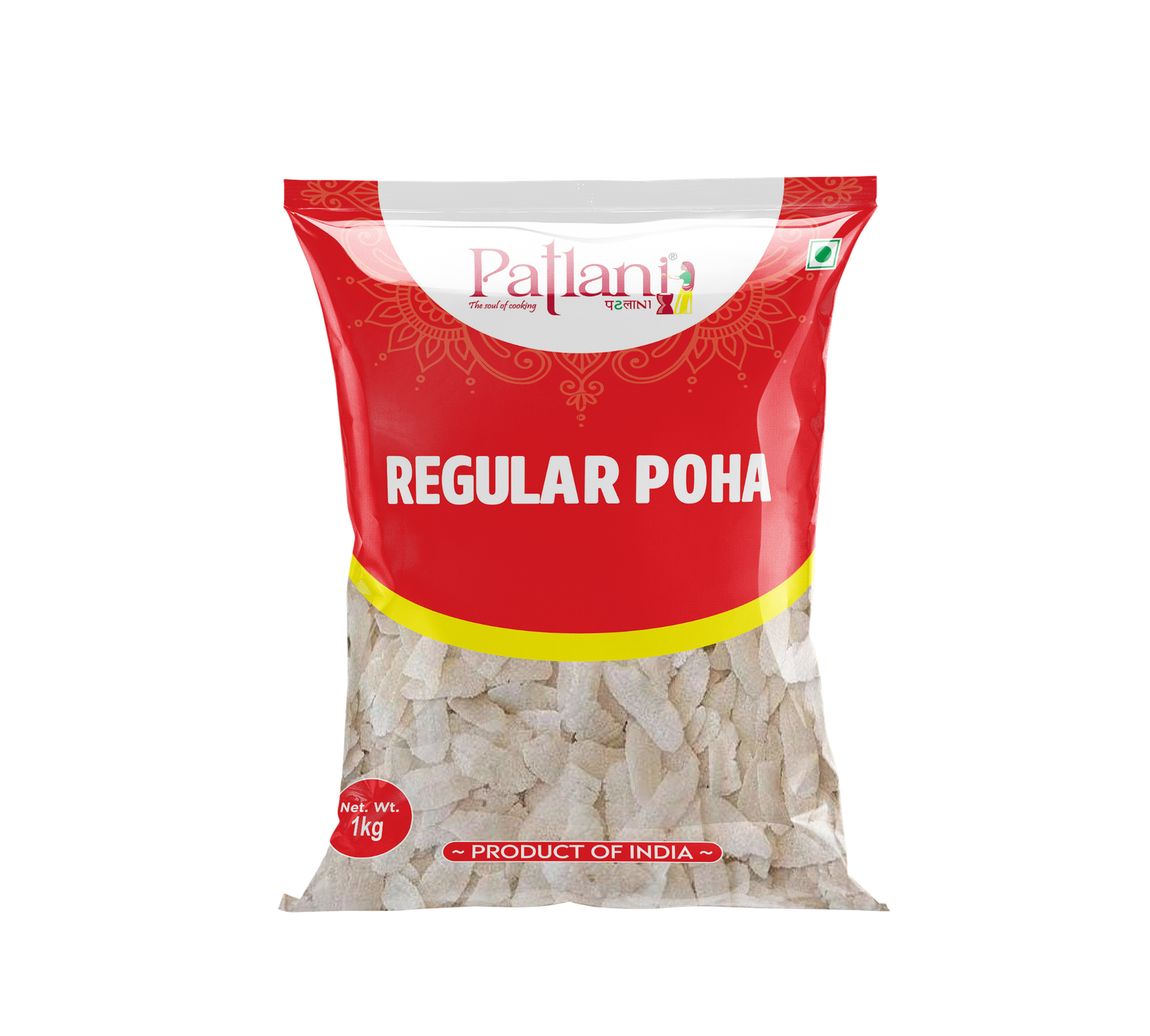 Patlani Foods Regular Poha Regular Poha (1kg) - Image 1