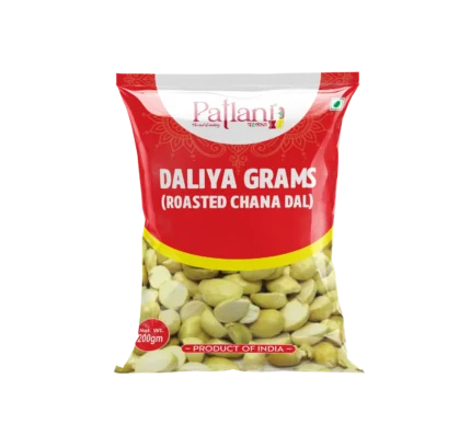 Premium roasted chana dal daliya grams 200 gm for healthy snacks