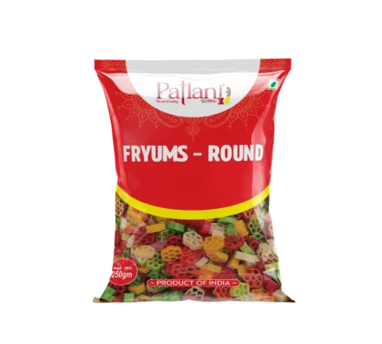 Premium round fryums for crispy homemade snacks