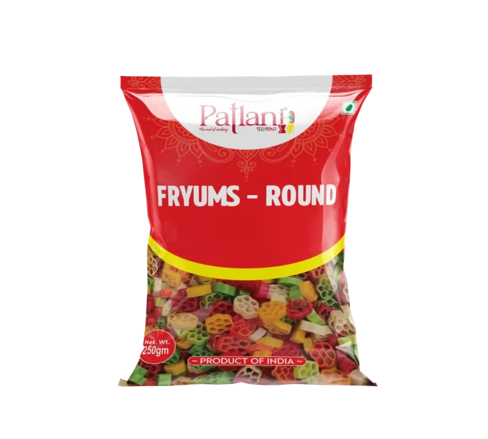 Premium round fryums for crispy homemade snacks