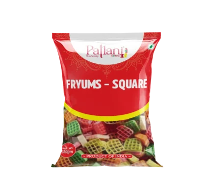 Premium square fryums for crispy homemade snacks
