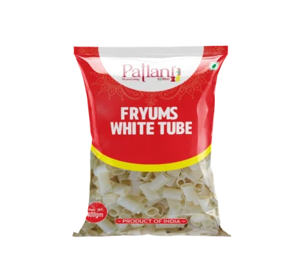 Premium white tube fryums for crispy homemade snacks